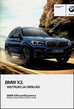 BMW X3 G01 POLSKA INSTRUKCJA OBSŁUGI 2017-2021.