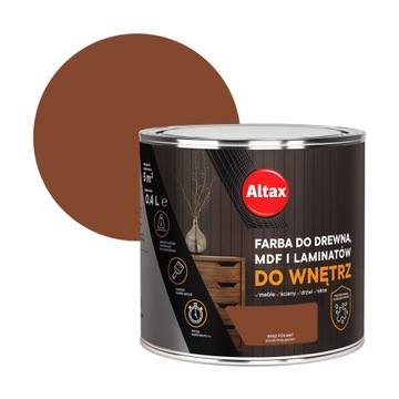 ALTAX FARBA DO DREWNA MDF LAMINATÓW 0,4L C. BRĄZ