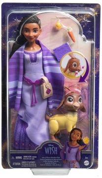 DISNEY PRINCESS Wish Asha z Rosas i Valentino MATTEL HPX25