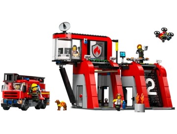 LEGO CITY 60414 Пожарная часть с грузовиком