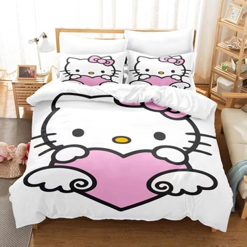 МОЛОДЕЖНЫЙ комплект постельного белья Hello Kitty - Акция!