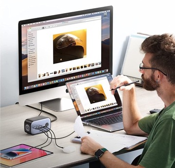 Удлинитель UGREEN 3xUSB-C 1xUSB-A 3xAC 100 Вт