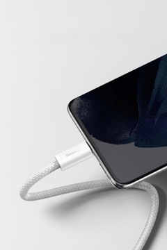 BASEUS MOCNY KABEL DO TELEFONU USB TYPU C DO USB-C PD QUICK CHARGE 100W 2M