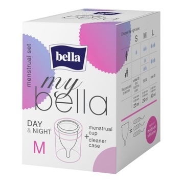 Kubeczek menstruacyjny M My Bella z pojemnikiem