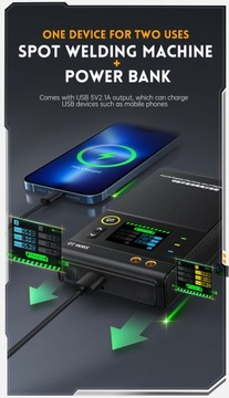 FNIRSI SWM-10 Портативный аккумуляторный сварочный аппарат 1200А