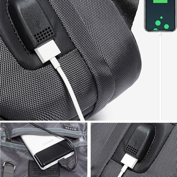 Moda МУЖСКАЯ НАСТЕННАЯ СУМКА, РЮКЗАК USB