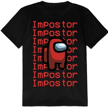 T-SHIRT KOSZULKA AMONG US IMPOSTOR 128 JAKOŚĆ