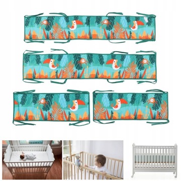 Osłona łóżka dla małych dzieci Drukowanie Bar