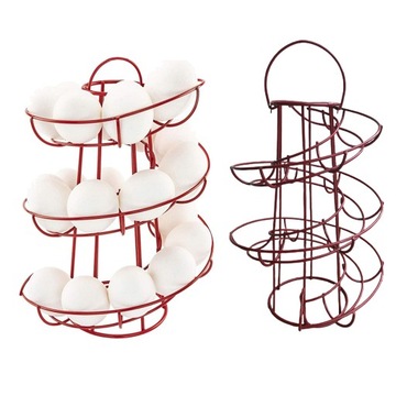 2 sztuki 24 jajka Spiralny stojak na rolki