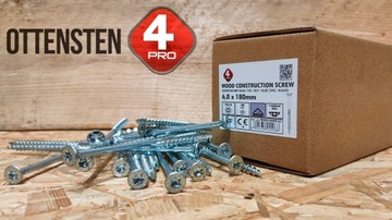 ШУРУРЫ столярные для кровли по дереву 6x200 TORX30 100 шт, конические