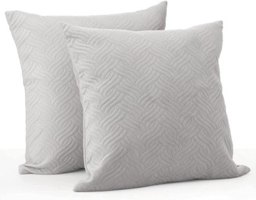 Set of 2 Decorative Pillowcases, Gray