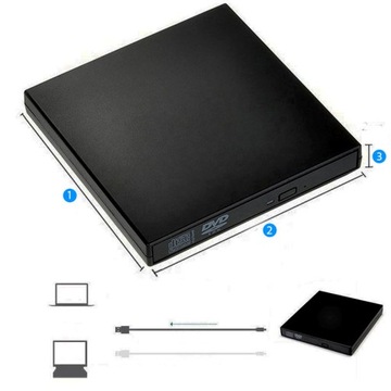 ВНЕШНИЙ USB-привод CD-R/DVD-ROM/RW CD-ЗАПИСЫВАТЕЛЬ ПОРТАТИВНЫЙ ПРОИГРЫВАТЕЛЬ