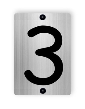 АЛЮМИНИЕВАЯ 3D адресная табличка. Номер дома