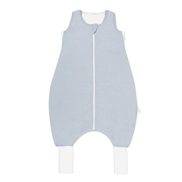 BABYSTEPS Muślinowy śpiworek z nogawkami S 12m+