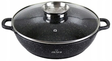 Niski Garnek Marmurkowy Pokrywa 3.3L / 28cm ZILNER