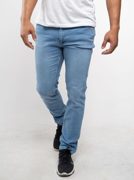 Spodnie JEANSOWE BASIC Slim Jasno Niebieskie 31