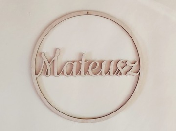 Obręcz personalizowana imienna baza łapacz snów