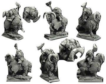 Scibor 28FM0289 Dwarf Rogar on Mountain Ram 28mm