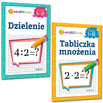 Tabliczka mnożenia - Dzielenie kl. 1-3 2w1