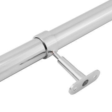 Проходной держатель-проставка для трубы 25 мм - хром.