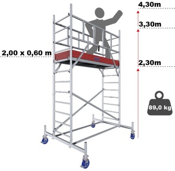 KRAUSE ProTec rusztowanie 200x60 4,30m 940094