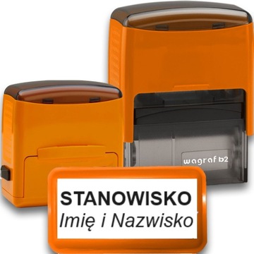 PIECZĄTKA WAGRAF B2s DO 4 LINII FIRMOWA IMIENNA BIUROWA PROJEKT + GUMKA