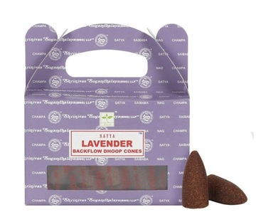 Satya Lavender kadzidełka stożkowe o zapachu lawendy 86g