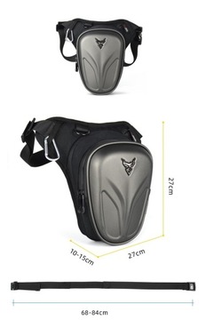 МОТОЦЕНТРИЧЕСКАЯ СУМКА ДЛЯ МОТОЦИКЛА WAGON LEG СУМКА НА БЕДРО СЕРАЯ