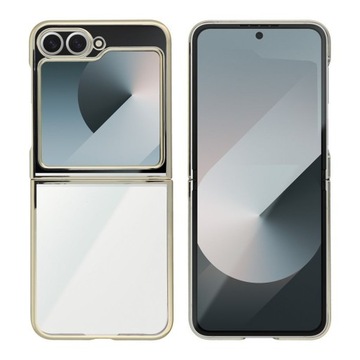 Etui Pokrowiec Nakładka Bumper Focus Złota do Samsung Galaxy Z Flip 6