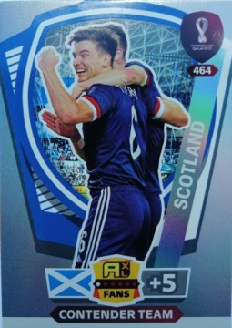 WORLD CUP QATAR 2022 CONTENDER TEAM 464 SZKOCJA