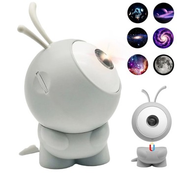 PROJEKTOR GWIAZD GALAXY KOSMOS PLANETY LAMPKA NOCNA PLANETARIUM 360 STOPNI