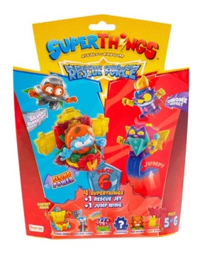 SUPERTHINGS 4 Figurki + 2 Pojazdy RESCUE FORCE s10