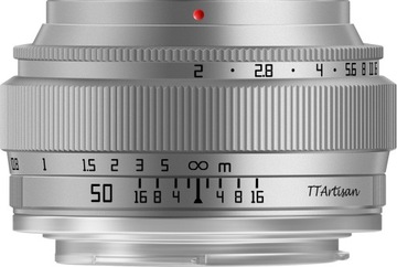 TTArtisan 50mm F2 FujiFilm FX - srebrny