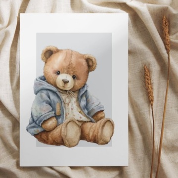 КАРТИНКИ ДЛЯ ДЕТСКОЙ КОМНАТЫ ПОСКАТЫ ДЛЯ МАЛЬЧИКА НАБОР ТЕДДИ ПОСТЕРОВ 3Х