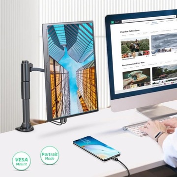 Портативный монитор UPERFECT Ultra A23 с диагональю 15,6 дюйма и разрешением 4K