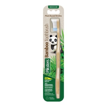 PIKSTERS Bamboo MEDIUM szczoteczka do zębów bambus