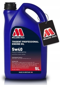 Масло MILLERS Trident Professional 5W40 5л SN/SM/SL/CF, A3/B3