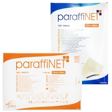 paraffiNET OPATRUNEK PARAFINOWY NA RANY NASĄCZONY PARAFINĄ 15x20cm 10 szt.