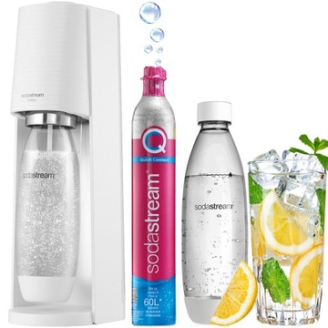 SATURATOR SYFON DO GAZOWANIA WODY SODASTREAM TERRA | BUTELKA 1L + BUTLA CO2