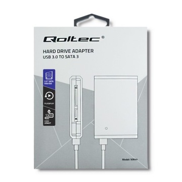 Адаптер Qoltec USB 3.0 для 2,5-дюймовых жестких/твердотельных накопителей SATA3