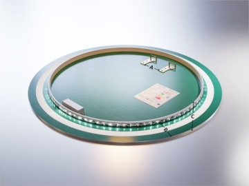 КРУГЛОЕ СВЕТОДИОДНОЕ ЗЕРКАЛО FI 50 СМ СЕНСОРНЫЙ ВЫКЛЮЧАТЕЛЬ