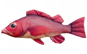 GABY pluszak ryba zabawka poduszka KARMAZYN 70cm