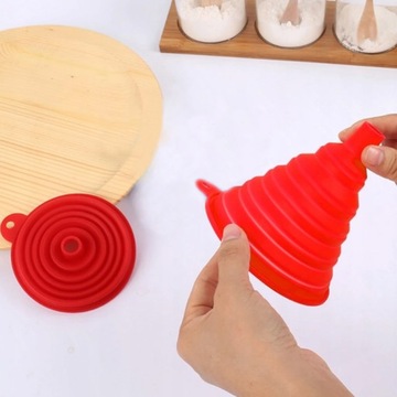 СИЛИКОНОВАЯ ВОРОНКА СКЛАДНАЯ КУХОННАЯ ГУБОБКА ГИБКАЯ МАШИНКА