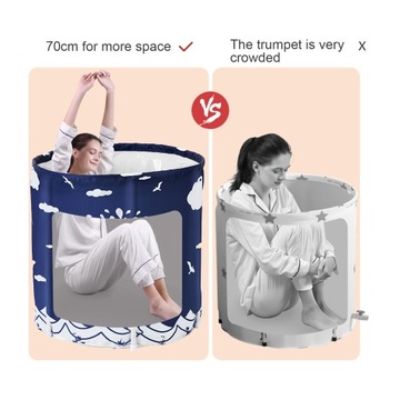 2024 СКЛАДНАЯ ВАННА ПВХ ДЛЯ ВЗРОСЛЫХ 70x65CM SPA