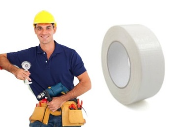 Taśma naprawcza 48/50 Biała Duct tape