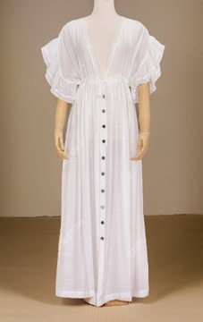 Maxi Beach Tunic тунику, привязанная к белой