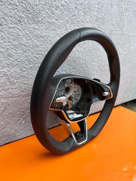 SKODA OCTAVIA IV РУЛЕВОЕ КОЛЕСО КОЖАНЫЕ ЛЕЗВИЯ С ПОДОГРЕВОМ ОРГ.