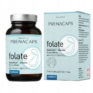 PRENACAPS Folate kwas foliowy folian ciąża 60 kaps