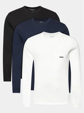 HUGO BOSS ORYGINALNA KOSZULKA LONGSLEEVE 3-PACK XL