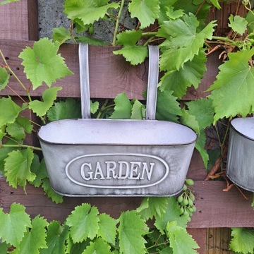 Цветочный горшок, подвесная крышка, металлический балконный ящик для цветов и трав.